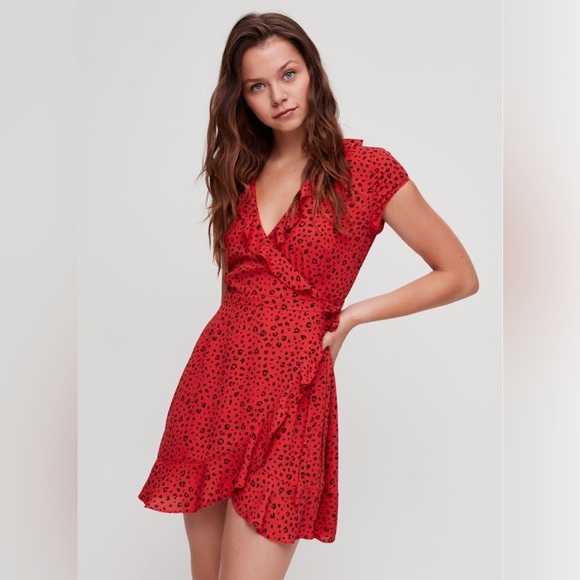 Sunday Best Wrap Mini Dress - Picture 1 of 7